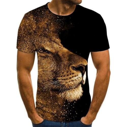 Mens Tee 3d T Shirt Summer Wolf Animal Printing Short Sleeve T-Shirt Blouse Tops Male Funny T Shirts 3d Animal T Shirt Plus Size