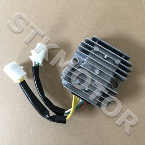 GY6 150CC 6 Wires 2 Plugs 11 Pole Voltage Regulator 6 Pins Scooter ATV Parts