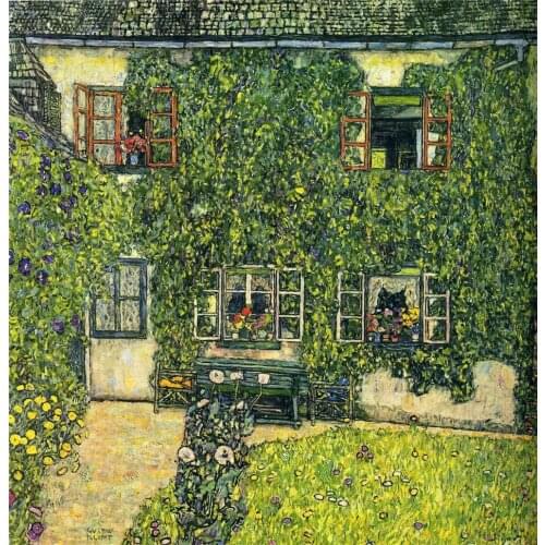 Handmade oil painting reproduction The House of Guardaboschi by Gustav Klimt