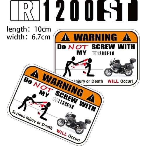 KODASKIN Motorcycle Cheap 2D Creative Warning Sticker Decal for BMW R1200ST