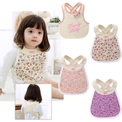 Lytwtws Flower Toddlers Burp Boys Girls Newborn Cloth Feeding Baby Kids Bib stuff scarf infant accessories apron children