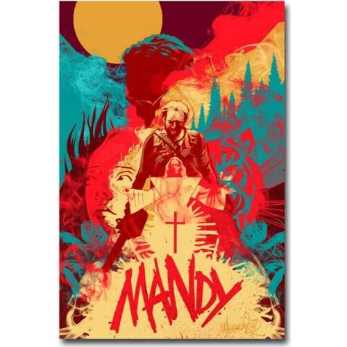MANDY Movie Silk Cloth Poster Art Bedroom Decoration