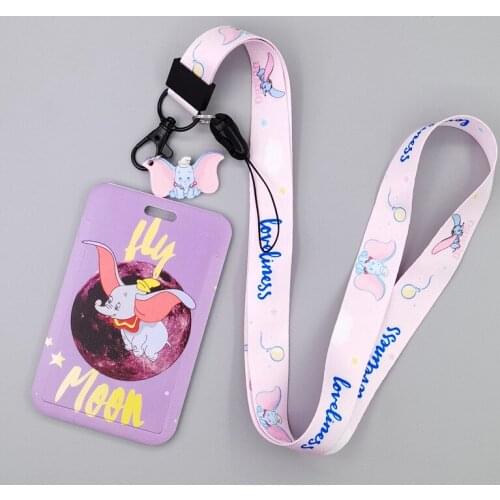 LB1471 Dumbo Cute Lanyard for Key Neck Strap lanyards id badge holder Key Chain Key Holder Hang Rope Key Rings Accessories gifts