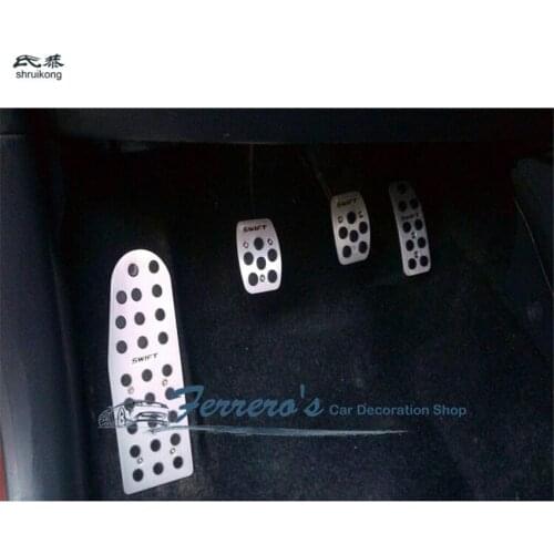 Free shipping High quality for Suzuki Swift AT MT Stainless steel rest Pedal + Gas Pedal + Brake Pedal