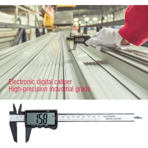 100/150mm Full Screen Plastic Electronic Digital Caliper Small Household High-Precision Industrial-Grade Measure Instrument