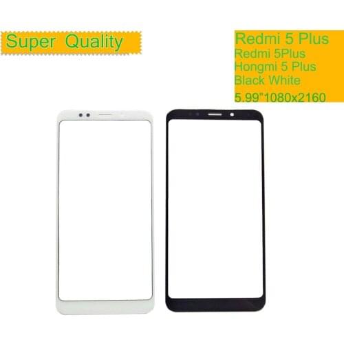 10Pcs/lot For Xiaomi Redmi 5 Plus 5Plus Touch Screen Panel Front Outer Glass Lens Redmi 5 Plus Touchscreen NO LCD Digitizer