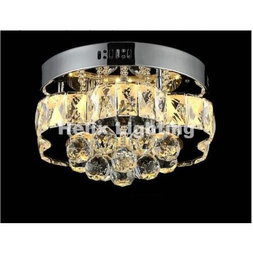 Modern K9 Crstals Decration 90-265V Modern Hot Sale Floral Style Design LED Crystal Ceiling Lamp Luster Remote LED Crystal Light
