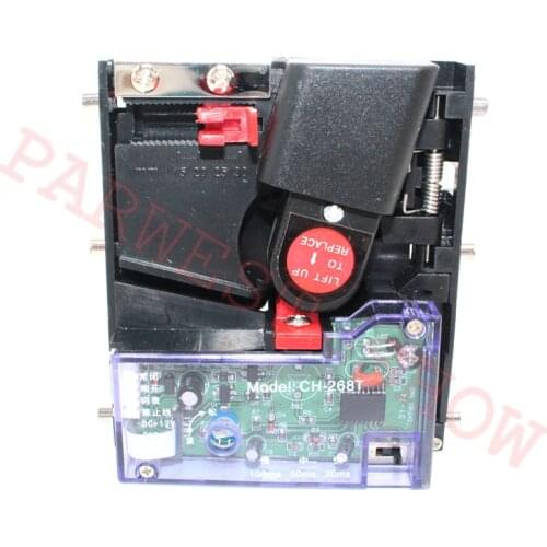 CH-268T CPU Comparable Vertical Coin Acceptor Single Top Entry Token Selector for Arcade Game Cabinet Kiosk Vending Machines