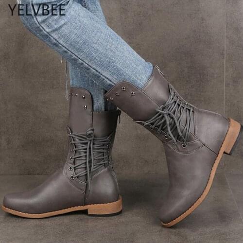 Winter Zipper Snow Ankle Boots Women 2021 New Rome Flats Goth Designer Sport PU Leather Motorcycle Boots Casual Chelsea Boots