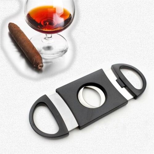 1pcs Portable Stainless Steel Cigar Cutter Small Metal Cigar Cutter Pocket Gadgets Cigar Accessories