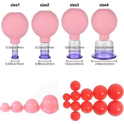 12/4/2Set Anti Cellulite Cupping Body Suction Cup Chinese Therapy Relief Stress Meridian Cupping Massage Set ventosas masaje