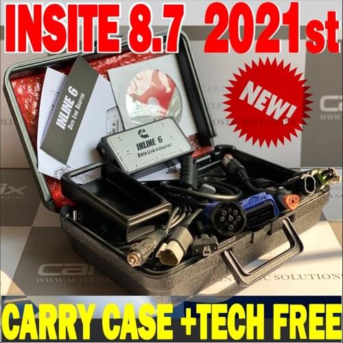2021 INSITE 8.7 CMS INLINE6 USB Data Link Adapter Full Kit for Heavy Duty Engine Diesel Truck Excavator Diagnostic J1939 J1708