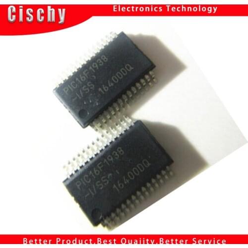 4pcs/lot PIC16F1938-I/SS 16F1938 PIC16F1938 28Pin -Based, 8-Bit CMOS Microcontrollers SSOP-28 In Stock