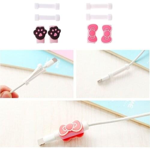 ALITER Cartoon USB Cable Protector Saver Sleeve For Smartphone Data Charger Cable Cord