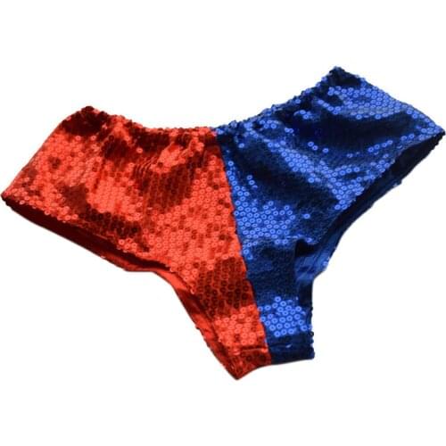 Sequins Underwear Shorts Lined Pants for Girls Halloween Cosplay Costume Hot Sale 5 Sizes