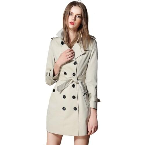 Davidartlife Women's Beige Raincoats