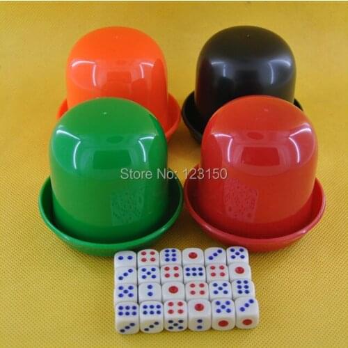 DC-015A Plastic Dice Cup Set in Four Colors
