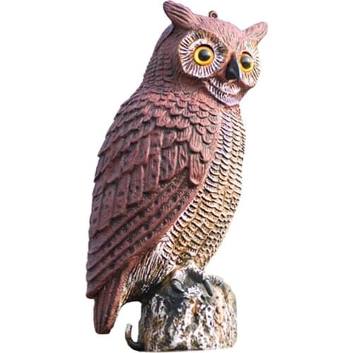 Fake Owl Bird Prowler Decoy Deterrents Outdoor Yard Nature Pest Repellent Pest Garden Ornament