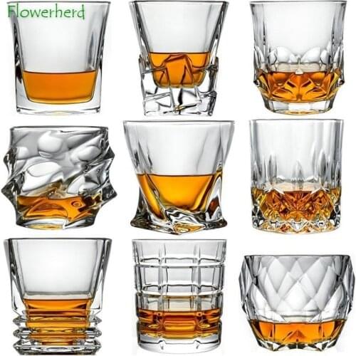 European Style Creative Crystal Glass Cup Wine Glass Whiskey Glass Home Wine Spirit Glass Bar Glass Drinkware Barware