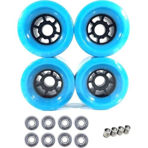 NEW-STRIKATE 4Pcs 90mm x 52mm Pro 78A Longboard Cruiser Wheels Flywheels Big Soft Longboard Skateboard Wheels