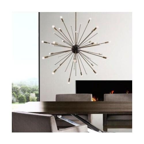 Dandelion chandelier postmodern minimalist living room villa glass lamp creative clothing store exhibition hall light