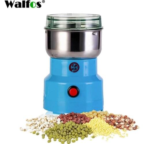 Walfos Electric Grain Grinder 220W Multi-Function Coffee Grinder Food Spice Mill Smash Machine for Home Herbs Spices Nuts Grains