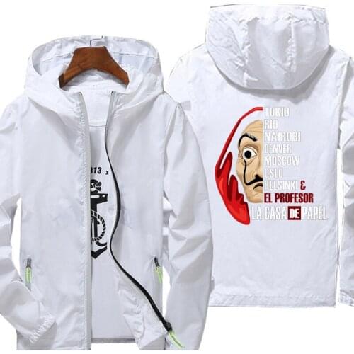 Men Quick Dry Coat La Casa De Papel Sunscreen Waterproof UV Women thin Outwear Ultra-Light Windbreake Jacket