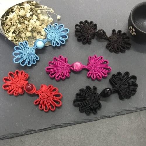 New Style Jade Chrysanthemum Button DIY Tang Suit Cheongsam Hanfu High-end Handmade Chrysanthemum Button