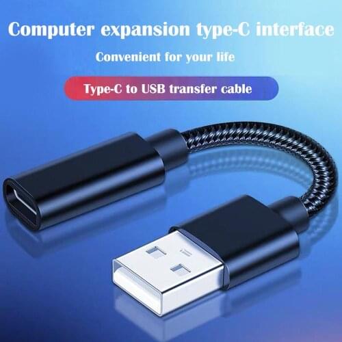 USB Male To USB C Type-c Female OTG Adapter Converter Type-c Cable Extension Cable patch cord For Samsung Galaxy S8 S9 #1115