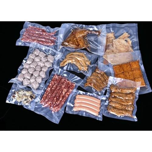 Ferimo 100pcs Transparent vacuum heat seal bag food candy packing bags small large plastic pouch kitchen supplies