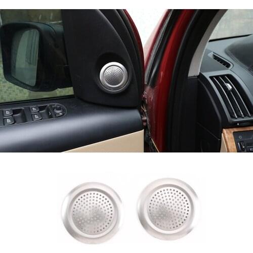For Land Rover Freelander 2 2007-2015 Alloy 2-Pcs A-Pillar Speaker Grille Interior Modification Accessories