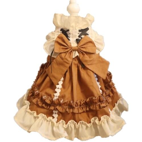 Luxury Dog Dresses XS For Small Dogs Chihuahua Pomeranian Shihtzu Schnauzer Summer Princess Dress Cat Clothes Pet Skirt With Hat