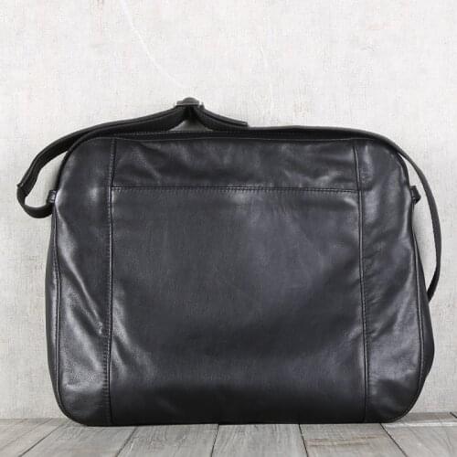 New Fashion Messenger Bags Men Genuine Leather Luxury Handmade Male Casual Shoulder Crossbody Satchel Briefcase Handbag