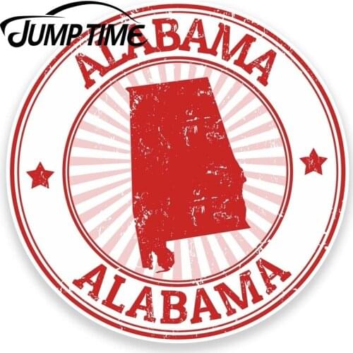 Jump Time for Alabama USA Vinyl Sticker Decal Laptop Car Travel Luggage Tag Fun Car Assessoires Decals Vinyl Car Wrap DIY
