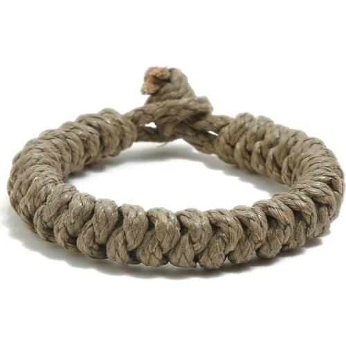 Vintage Hemp Rope Braid Bracelet Bangle For Man Woman Classic Unisex Cuff Hand Jewelry Gift Dropshipping