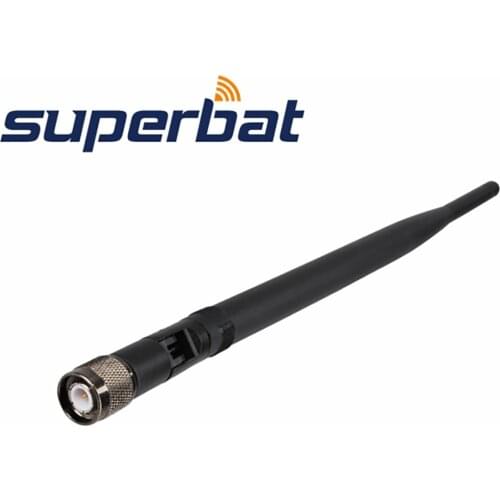 Superbat 2.4GHz 7dBi Omnidirectional Wifi Antenna TNC Plug for Wireless Router Booster Tilt-Swivel Rubber Aerial