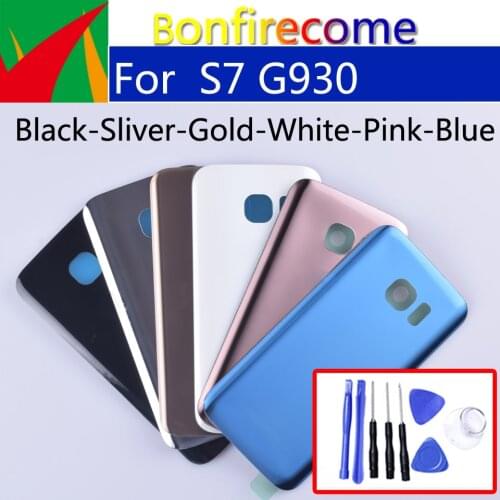 S7 Battery Back Cover For Samsung Galaxy S7 G930 G930F G930A SM-G930L Rear Housing Battery Door Case Replacement Parts