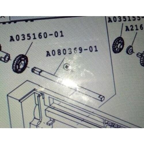 Noritsu QSSQSS32/37 Minilab spare part shaft A080369