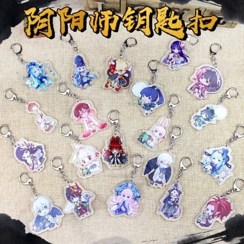 1pc Onmyoji key game animation Ootengu Ibaraki-douji Full Number Keychain Keyrings Bag Pendant