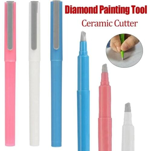 5D DIY Diamond Painting Parchment Paper Cutter Ceramic Blade Cut The Cover Perfectly Safety Painting Diamonds Tools Accessories