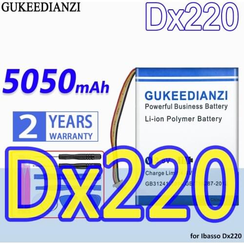 5050mAh GUKEEDIANZI High Capacity Battery for Ibasso Dx220 Bateria