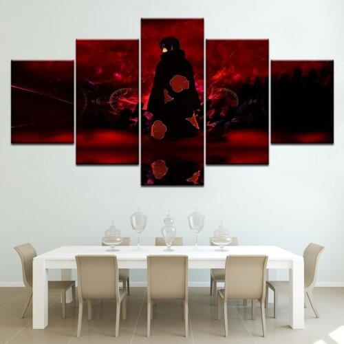 The Anime character 5 piece Wallpapers modern Modular Poster art Canvas painting for Living Room Home Decor