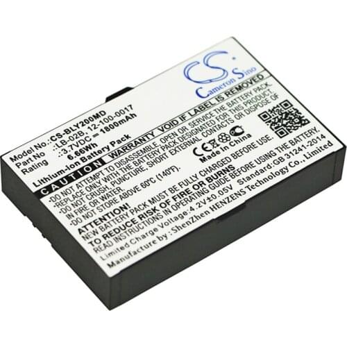 CS 1800mAh / 6.66Wh battery for BIOLICHT 12-100-0017, LB-02B