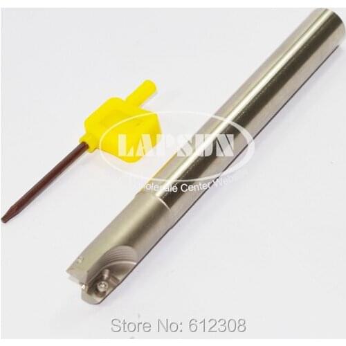 16mm Round indexable end mill holder BAP300R-16-160-C16 length 2 flute CNC Mill Insert type : RPMT1003 (5R)