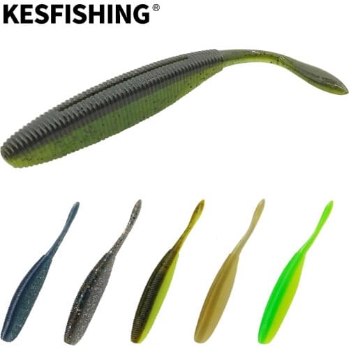 KESFISHING Fishing Lures Spring Soft Silicone Drive Shad 10cm 8pcs Tackle Carp Fishing Tackles Bait China Trout Saltwater