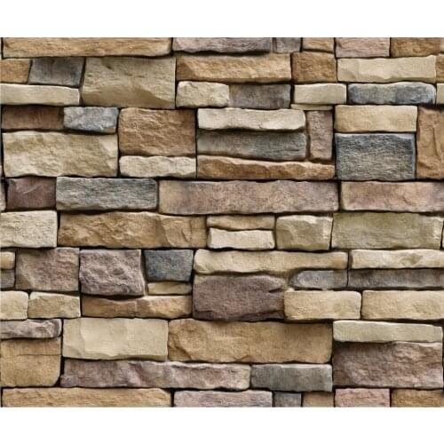 Hot Home Decor 3D PVC Wood Grain Wall Paper Brick Stone Wallpaper Self-Adhesive Living Room Bedroom 3D Wallpaper Decoration