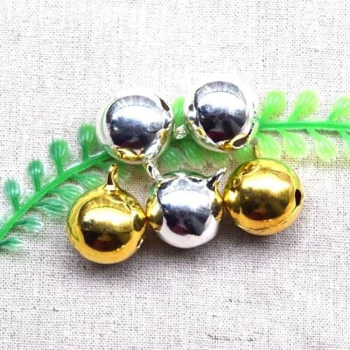 Fashion Metal Small Jingle golden/silver can choose 18mm Bell wedding Decoration Jewelry Finding 50pcs/lot 11252