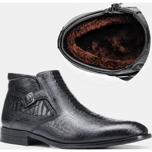 40-46 men boots winter Comfortable Non-Slip 2020 warm Mens winter shoes