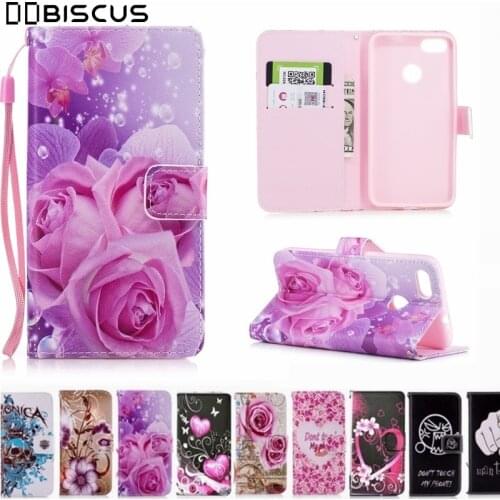 Nova Lite 2017 SLA L22 Leather Flip Wallet Soft Silicone Case For Huawei Y6 Pro 2017 SLA-L02 SLA-L03 Cover P9 Lite Mini SLA-L22