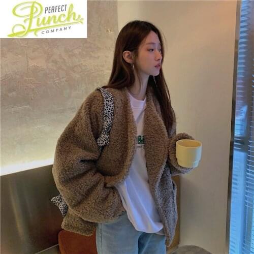 Clothes Korean Top Winter Women Jacket 2021 New Thick Casual Lamb Wool Coat Female Warm Womens Jackets Manteau Femme LXR1178